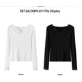 Spitzenbesetztes V-Neck Shirt mit Sheer-Look
