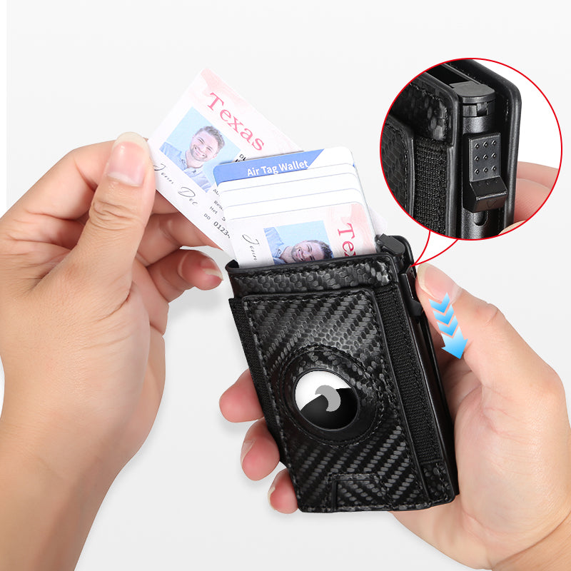 Slim Wallet mit RFID-Schutz und Kartenautomatik