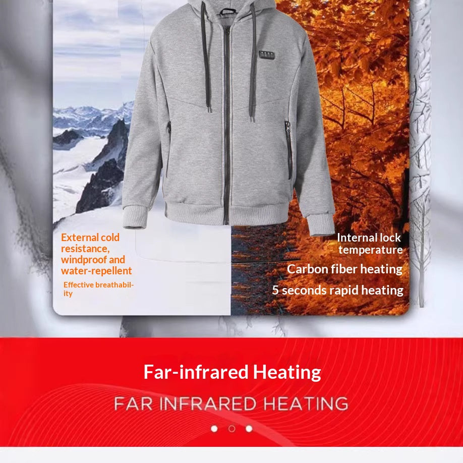 Smart Heiz-Hoodie mit Dual-Control