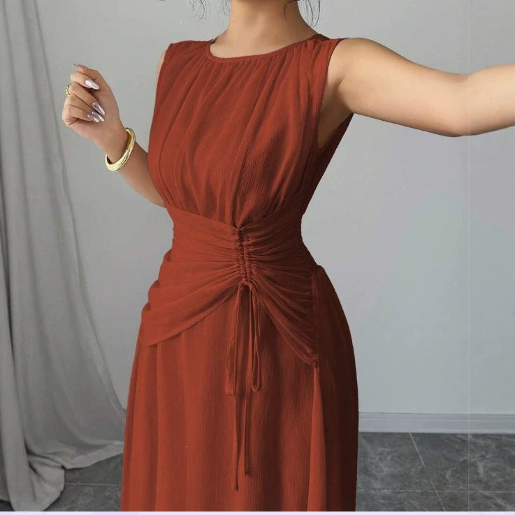 Langärmellose Chiffon-Dress – Bild 3 | LuxeStyle