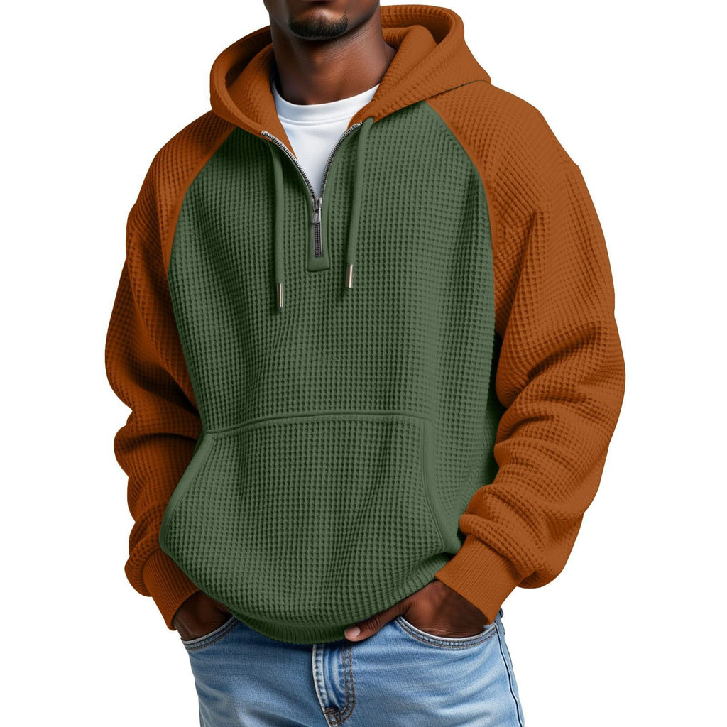 Farbblock Hoodie Langarm