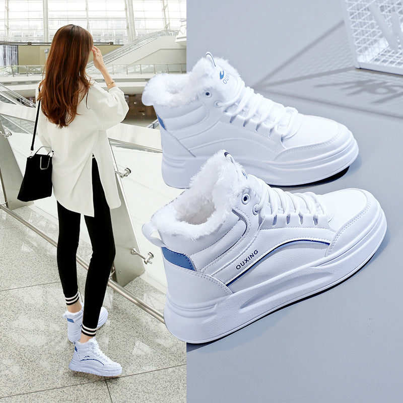Gefütterte High-top Baumwollschuhe
