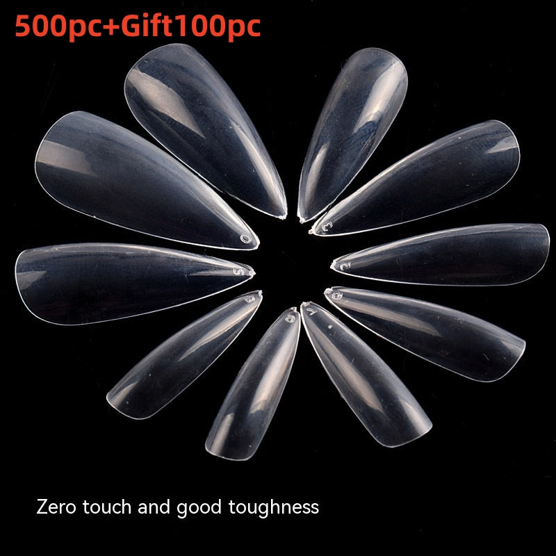 Transparente, spitze Nagel-Tips (600 Stk.) | LuxeStyle