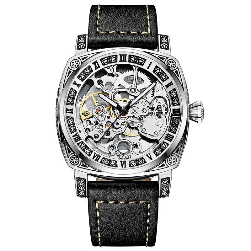 Luminous Fashion Leder Herrenuhr – Bild 4 | LuxeStyle