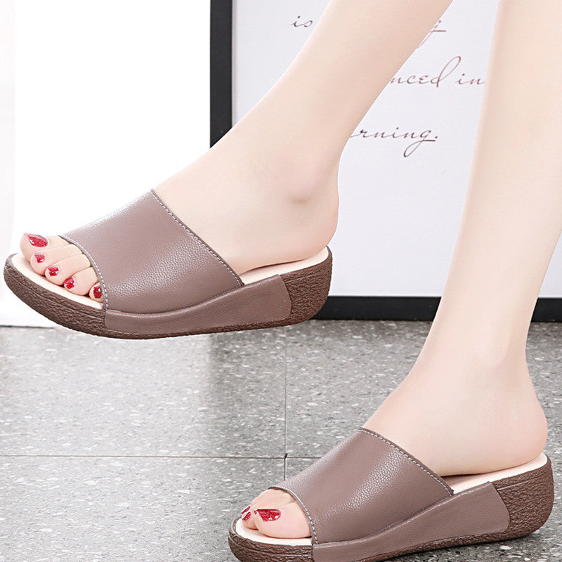 Damen Plattform‑Pantoffeln, rutschfest, atmungsaktiv – Bild 14 | LuxeStyle