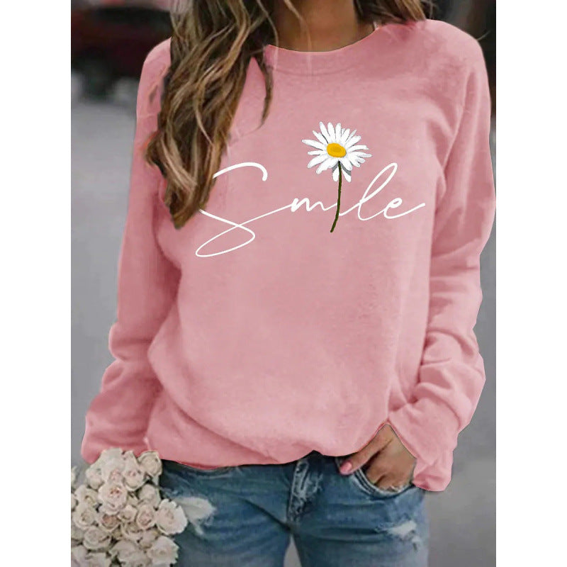 Lässiges Langarmshirt mit Print für Damen