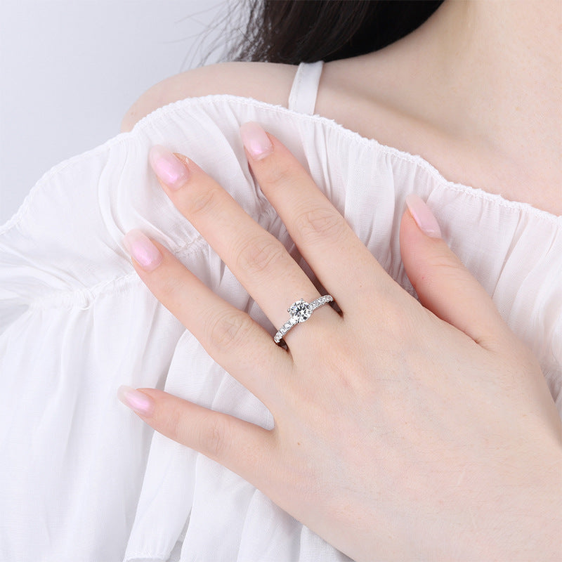 Moissanit Ring aus 925er Sterling Silber – Bild 7 | LuxeStyle