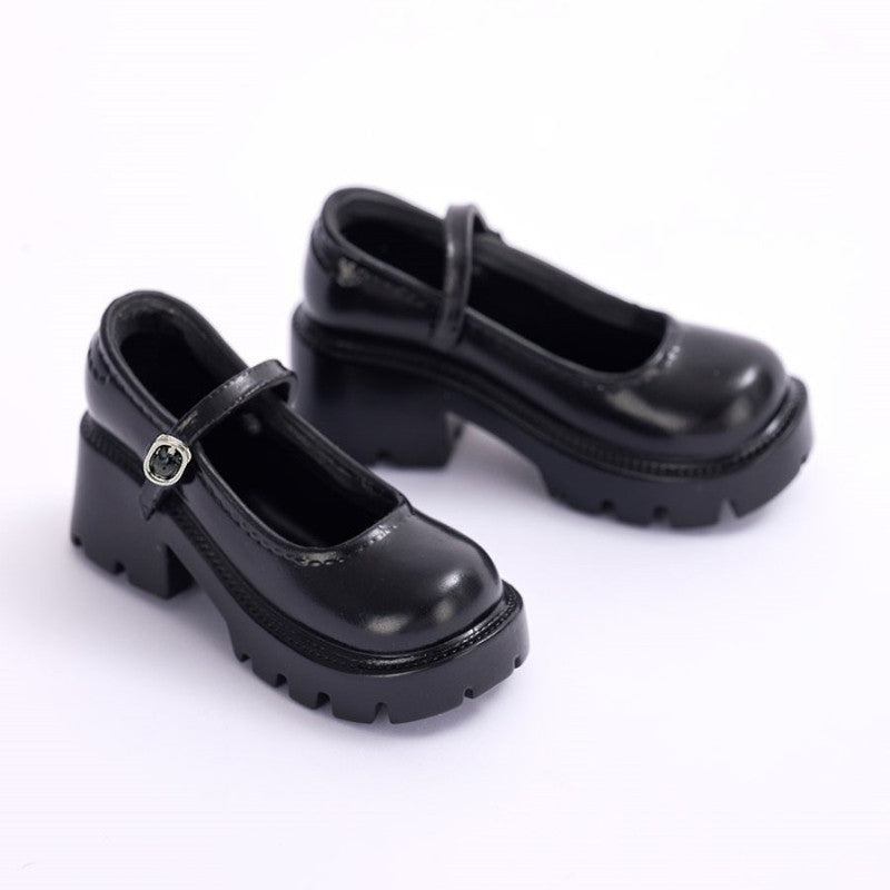 Preppy-Style Leder-Schuhe mit Riemen