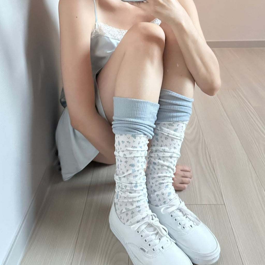Retro Patchwork Socken für Damen