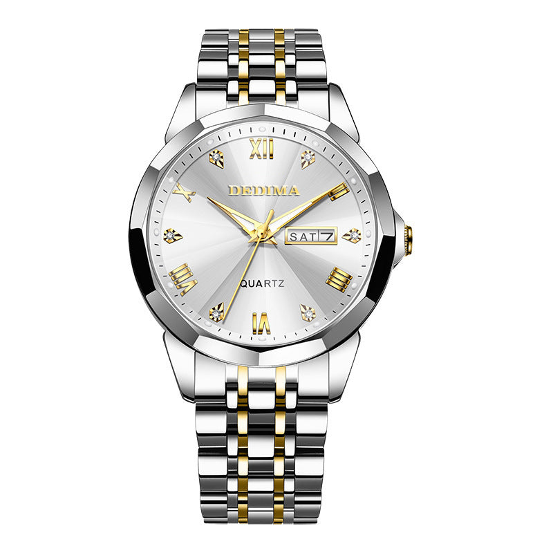 Wasserdichte, superleuchtende Herrenuhr