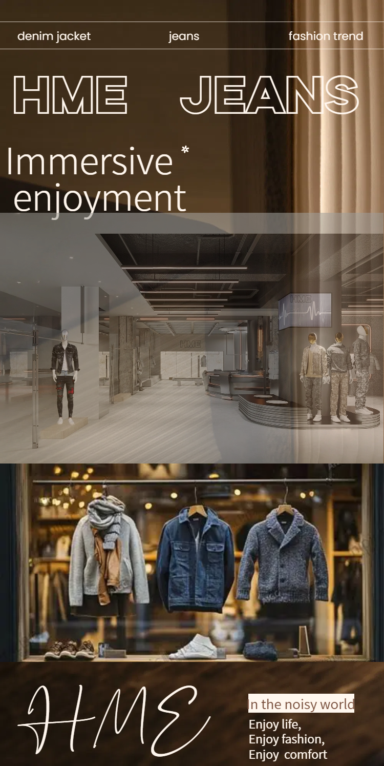 Taillierte Jeansjacke für Herren – Ansicht 8