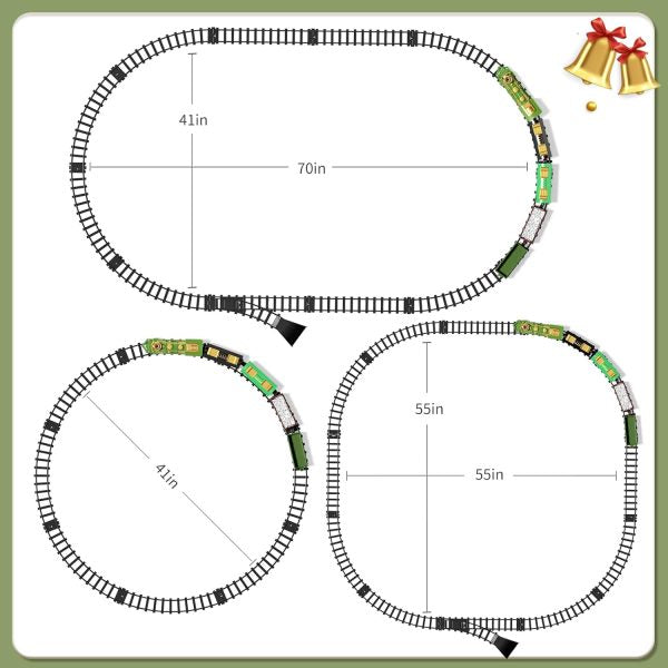 Klassische Eisenbahn mit Licht & Musik