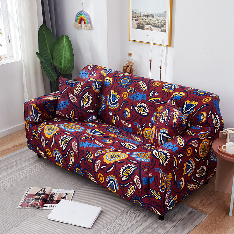 Gedruckter Multifunktioneller Strick Dehnbarer Sofa-Bett-Bezug