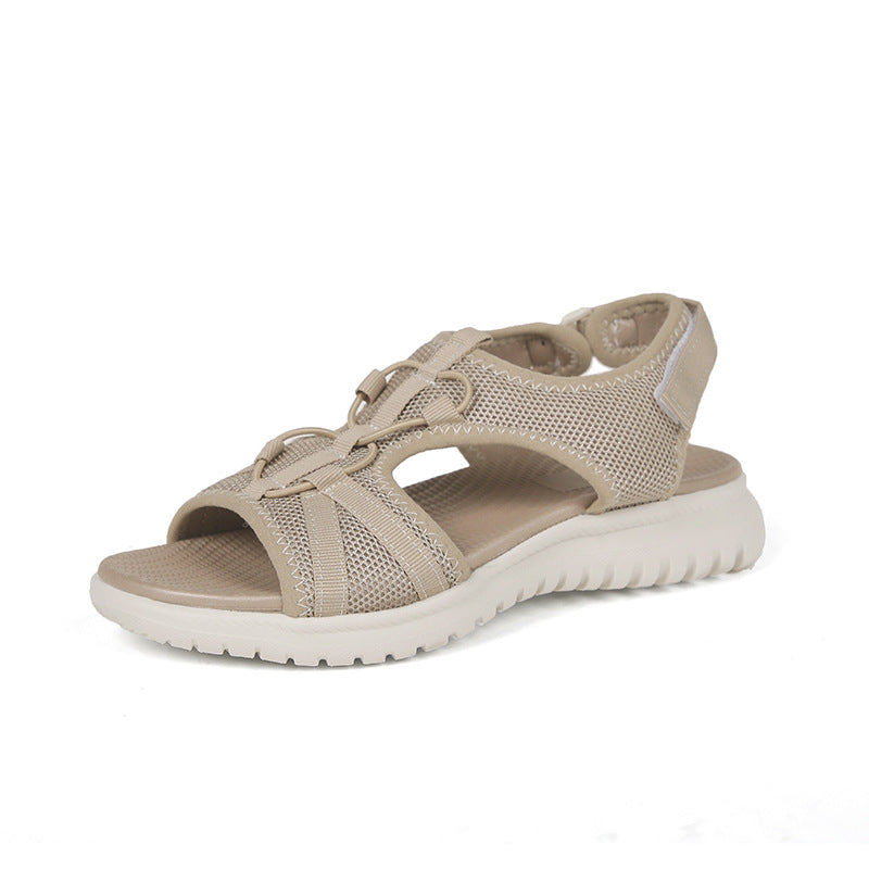 Atmungsaktive Mesh-Sandalen mit Plateau – Bild 8 | LuxeStyle