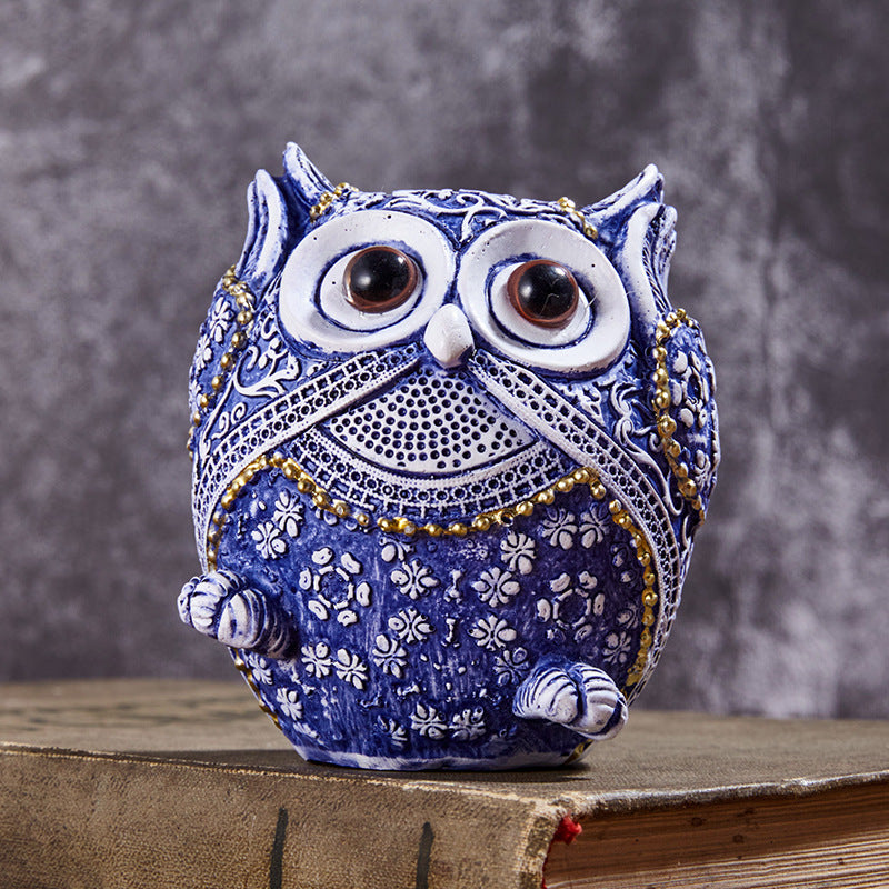 Eulen-Ornamente aus Kunstharz – Bild 5 | LuxeStyle