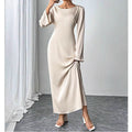 Elegantes Maxikleid mit ausgestellten Ärmeln