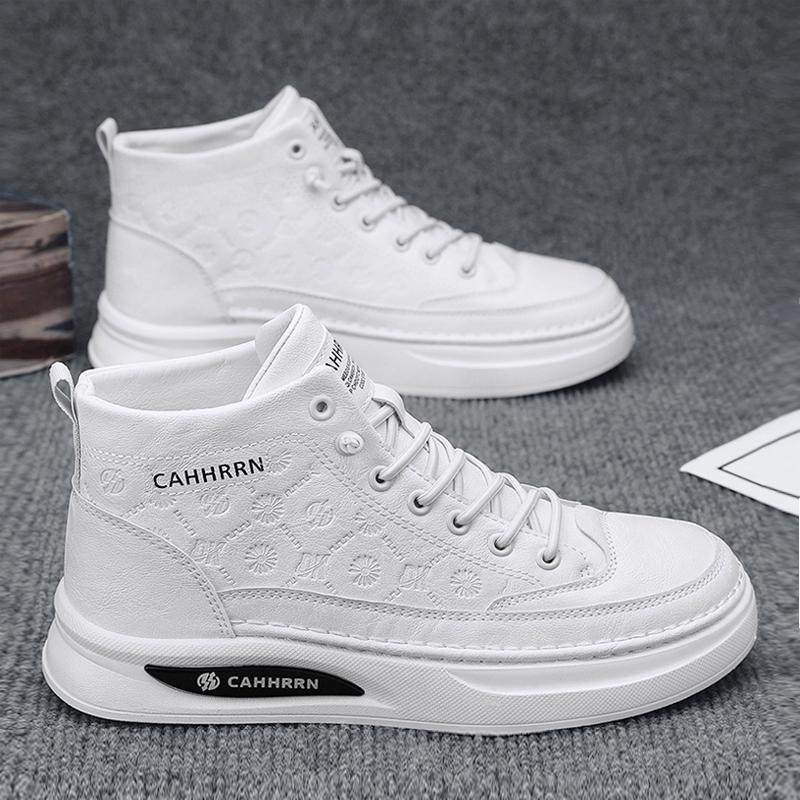 High-top Sneaker mit Schlangenmuster