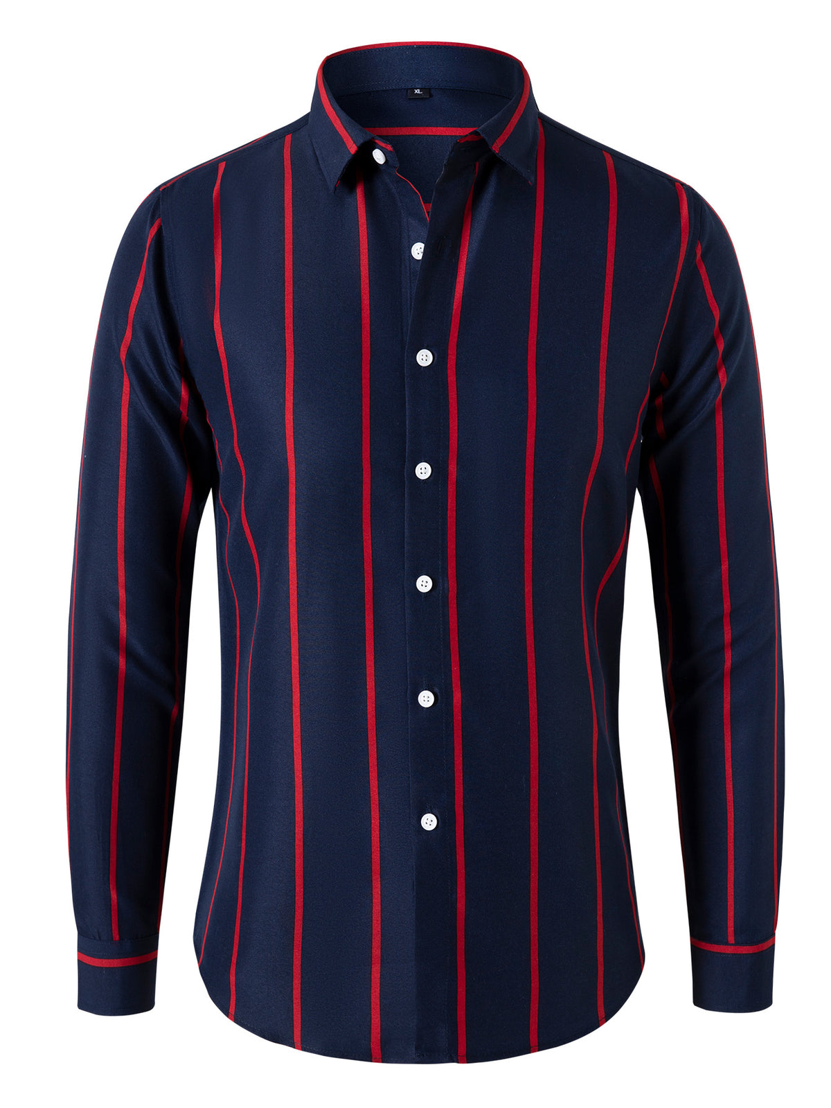 Slim-Fit Langarmhemd für Herren mit Streifen – Bild 10 | LuxeStyle