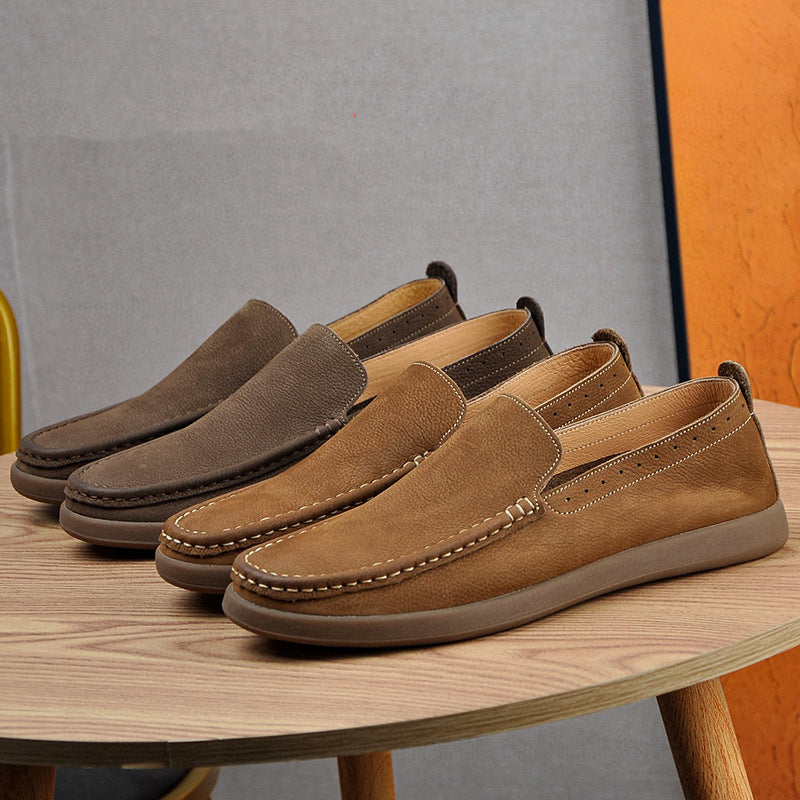 Herren Casual Lederschuhe Atmungsaktiv
