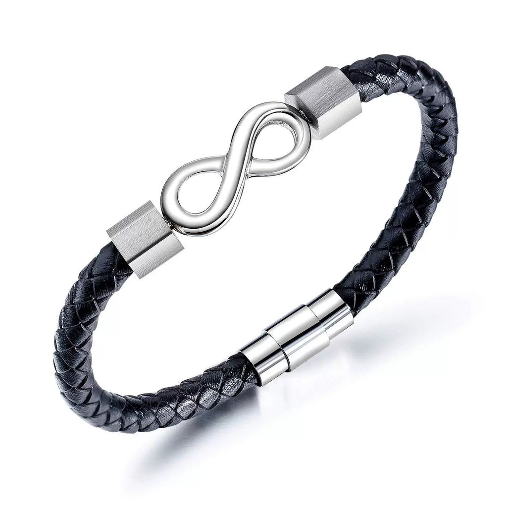Stahlarmband mit Magnetverschluss – 8-Zeichen-Symbol | LuxeStyle