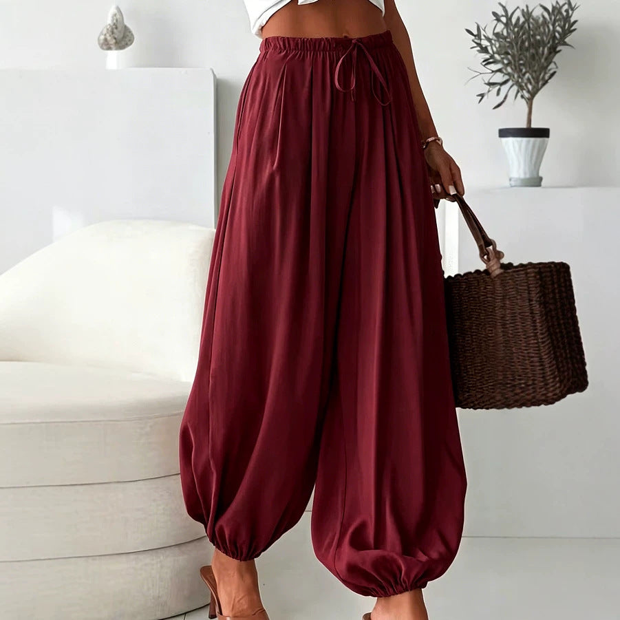 Weite Sommerhose mit Elastikbund