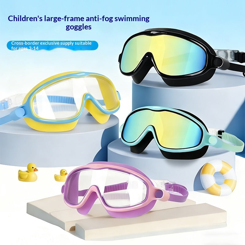 Schwimmbrille für Kinder mit Nasenschutz