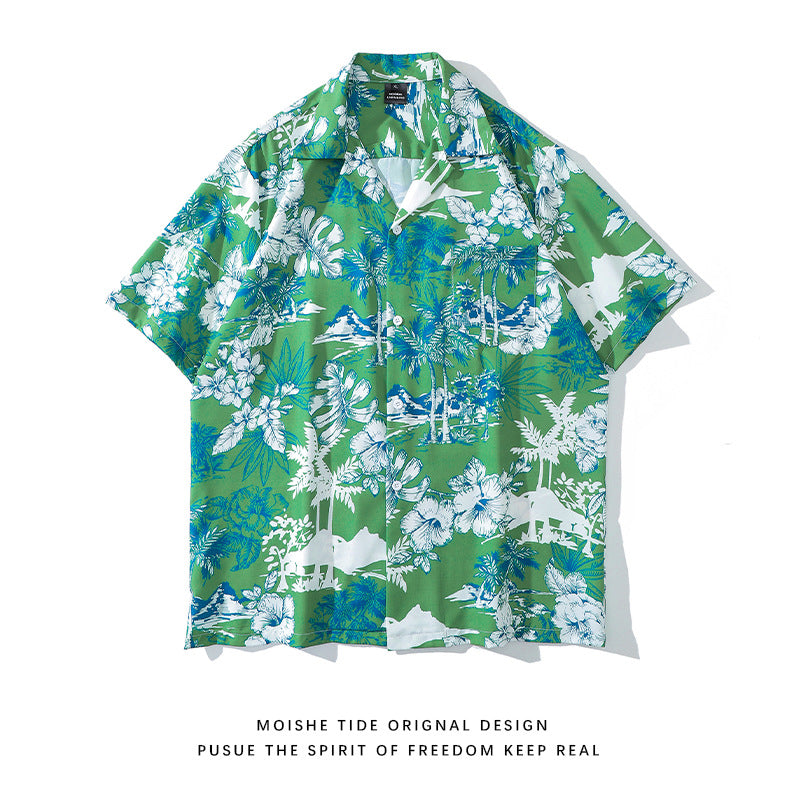 Unisex Strandhemd mit Blumenmuster – Bild 18 | LuxeStyle