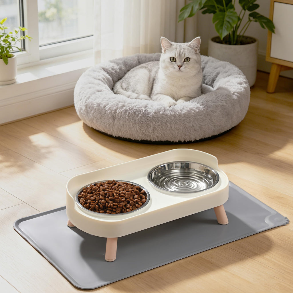 Erhöhte Katzennapf-Set