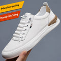 Atmungsaktive Herrensneaker Slip-On, flach, weiss – Bild 8 | LuxeStyle