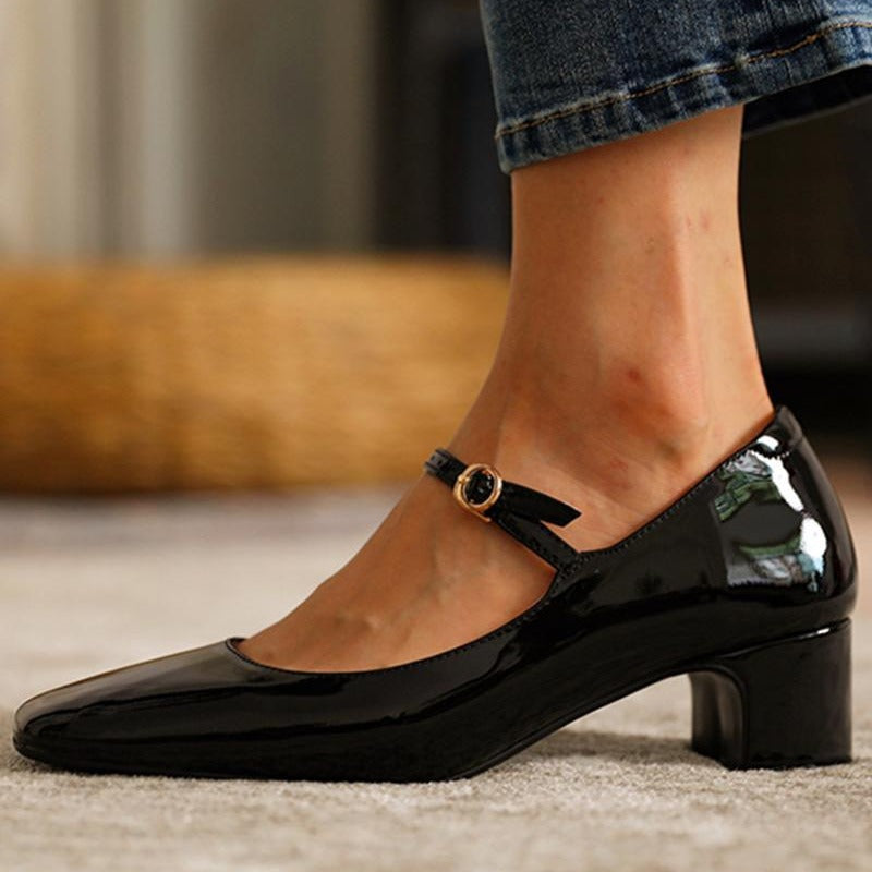 Elegante Mid-Heel Pumps mit eckiger Kappe – Bild 5 | LuxeStyle