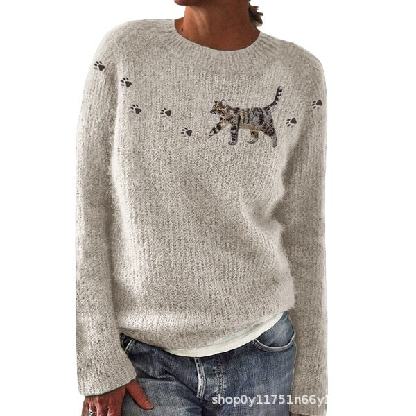 Damen-Sweatshirt mit Blumenmuster
