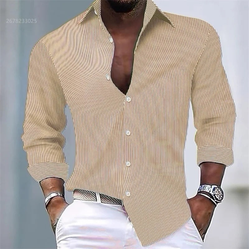 Herren Hemd Blau-Weiss Gestreift – Bild 6 | LuxeStyle