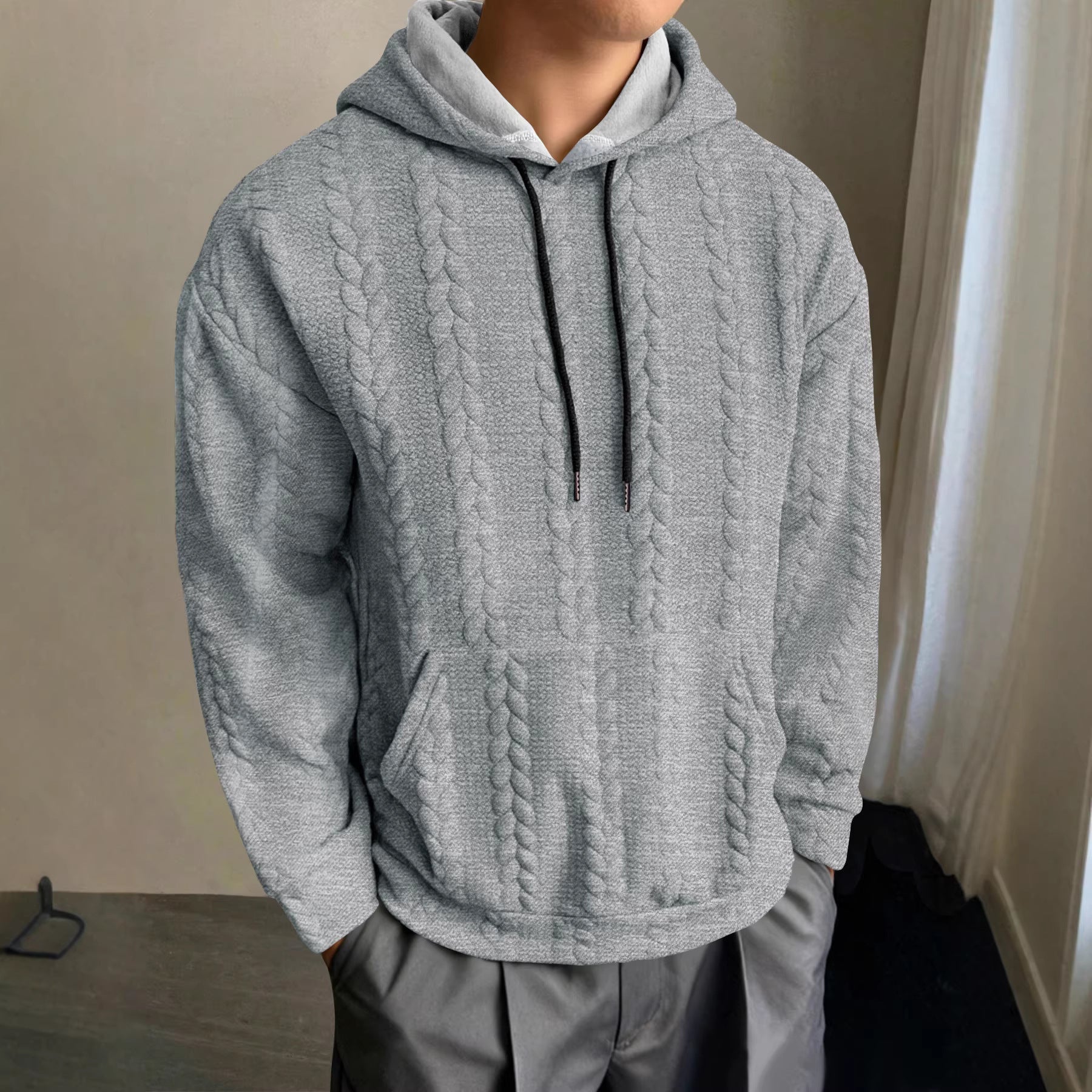 Herren Kapuzenpullover Slim Fit