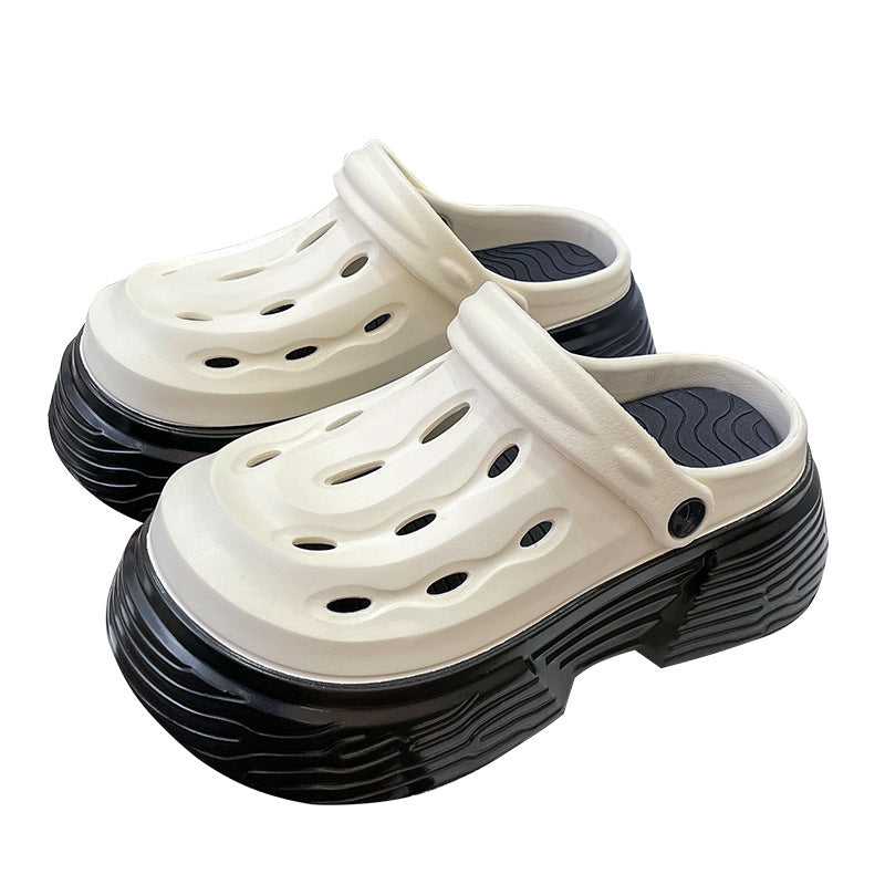 Damen Plateau-Sandalen mit Lochmuster | LuxeStyle