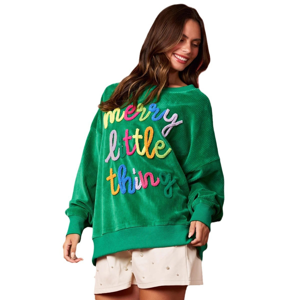 Buchstabenbestickte Joggingjacke Damen