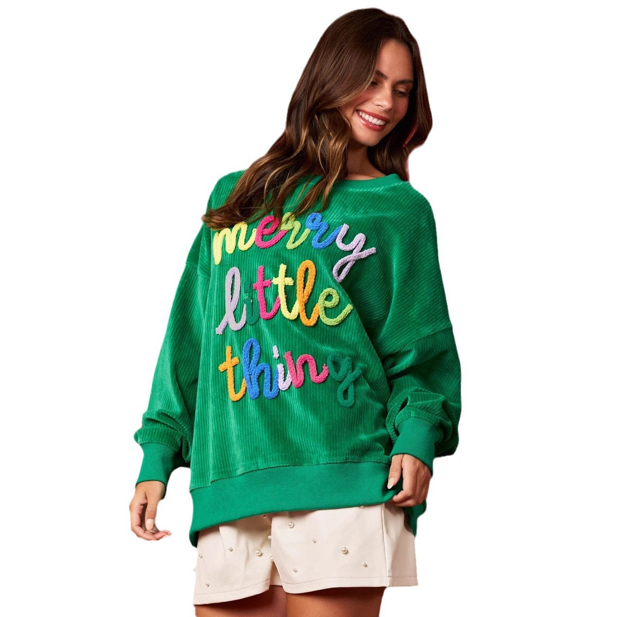 Buchstabenbestickte Joggingjacke Damen
