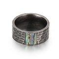Herren Titan-Ring Stahl Vintage