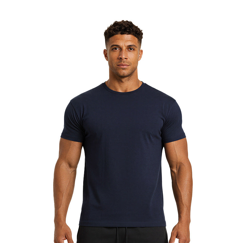 Kurzarm Fitness-Shirt mit Kragen