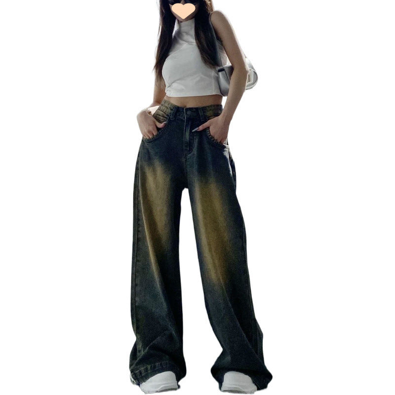 High-Waist Loose-Fit Jeans im Retro-Look