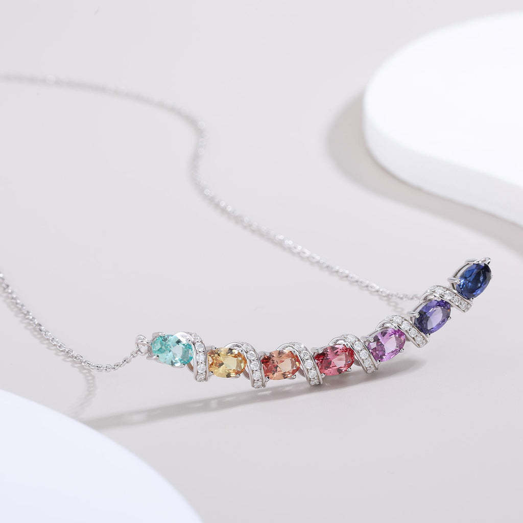 Moissanite-Kette Aurora 925 Silber