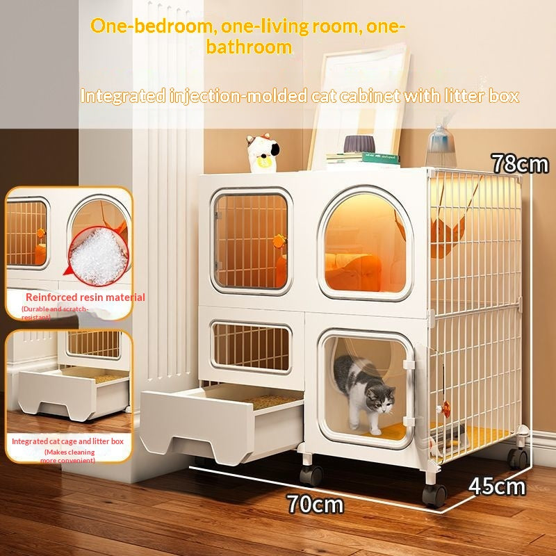 Katzenhaus mit integrierter Katzentoilette – Bild 3 | LuxeStyle