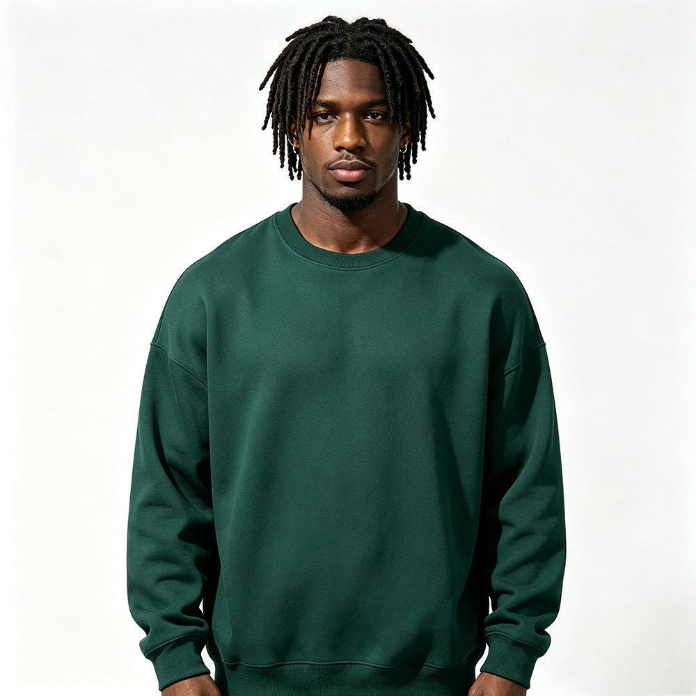 Gefüttertes extra-dickes Rundhals-Sweatshirt