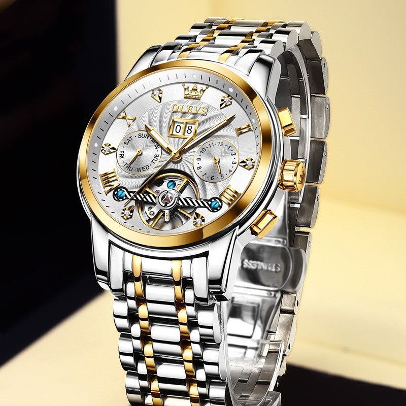 Automatik-Armbanduhr Business Multifunktional Herren