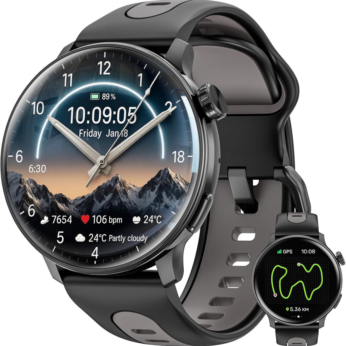 LuxeStyle Smartwatch «FitPro» · Fitness & Anrufe – Bild 6 – LuxeStyle Schweiz