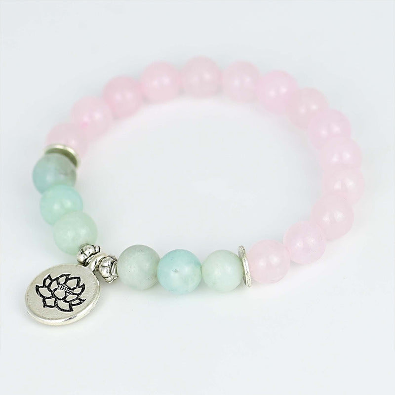 Rosenquarz-Lotus-Armband – Bild 3 | LuxeStyle