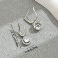 Koreanische Weiche Damen Ohrstecker, Waldstil mit Zirkonia – Täglicher
