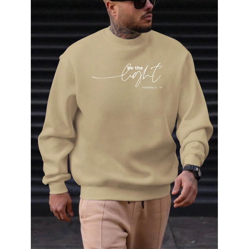 Herren Baumwoll-Sweatshirt mit Rundhals