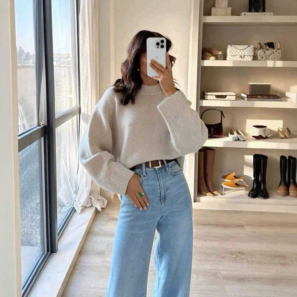 Kuscheliger Strickpullover im Korean Style
