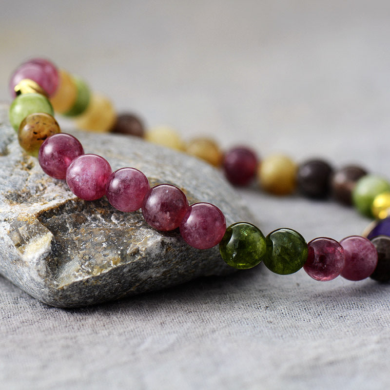 Amethyst Turmalin Kristall Armband | LuxeStyle