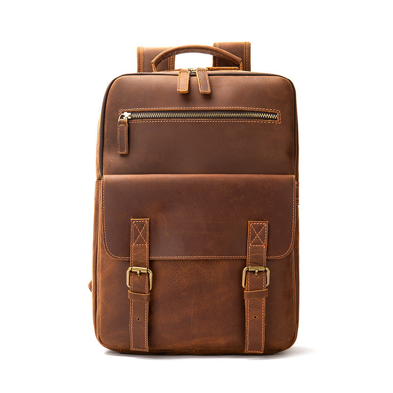 Leder Rucksack Retro – Grosses Hauptfach